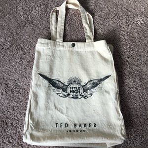 Ted Baker canvas reusable shopping bag